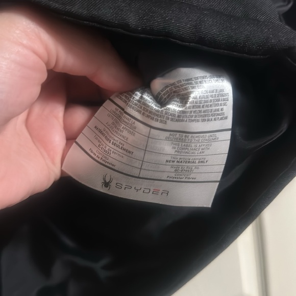 SPYDER MENS PARKA: BLACK: NEW WITH TAGS: SIZE MEDIUM - Picture 5 of 8